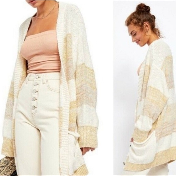 Free People Grains Combo Southport Beach Cardigan - Picture 11 of 13